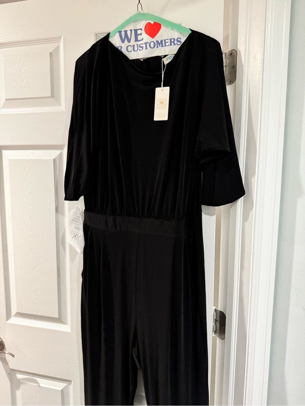 KOHKOH Black Special Occasion Jumpsuit with Defined Waist